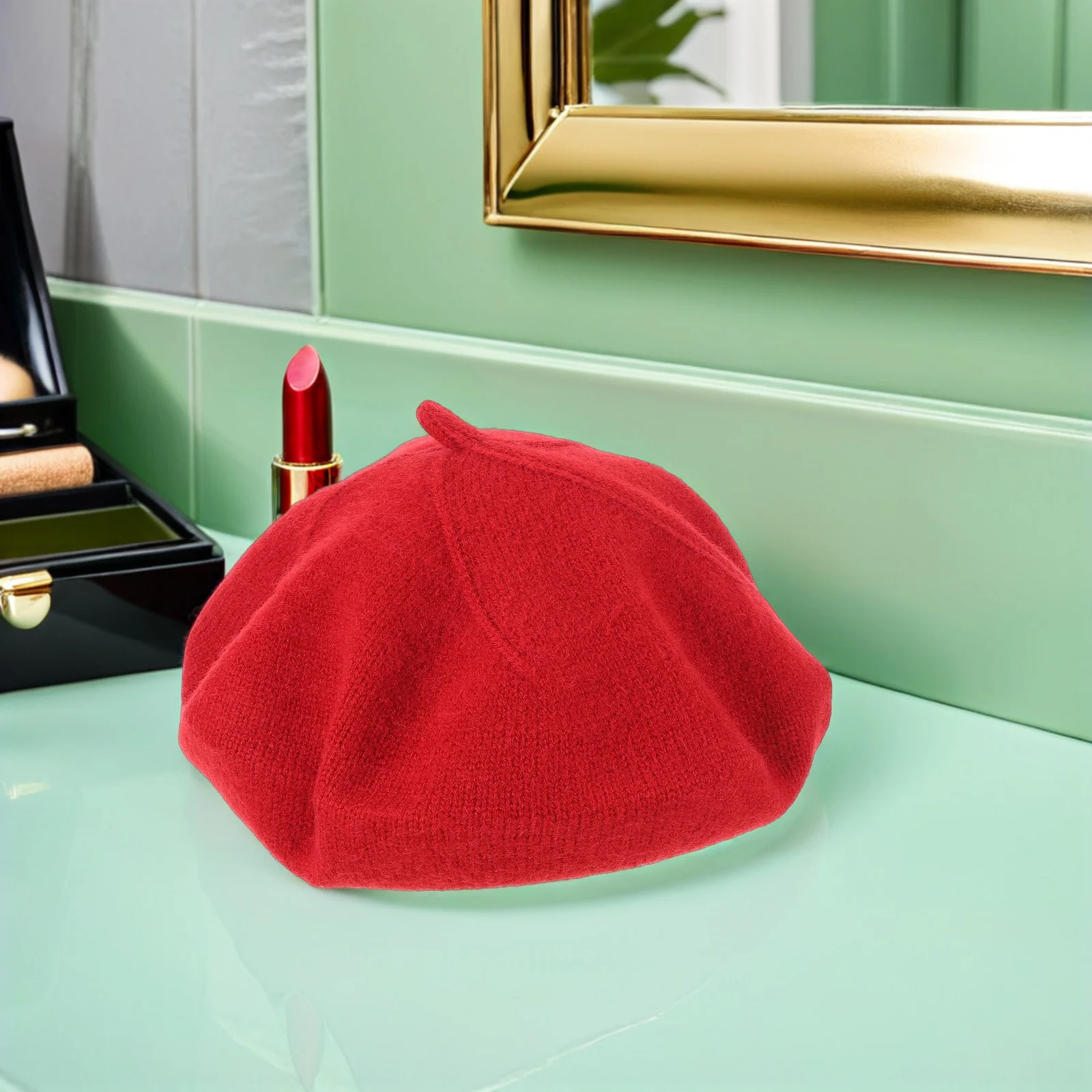

Vintage Beret Hat Men Women French Korean Version Classic Red Cap for Berets Miss