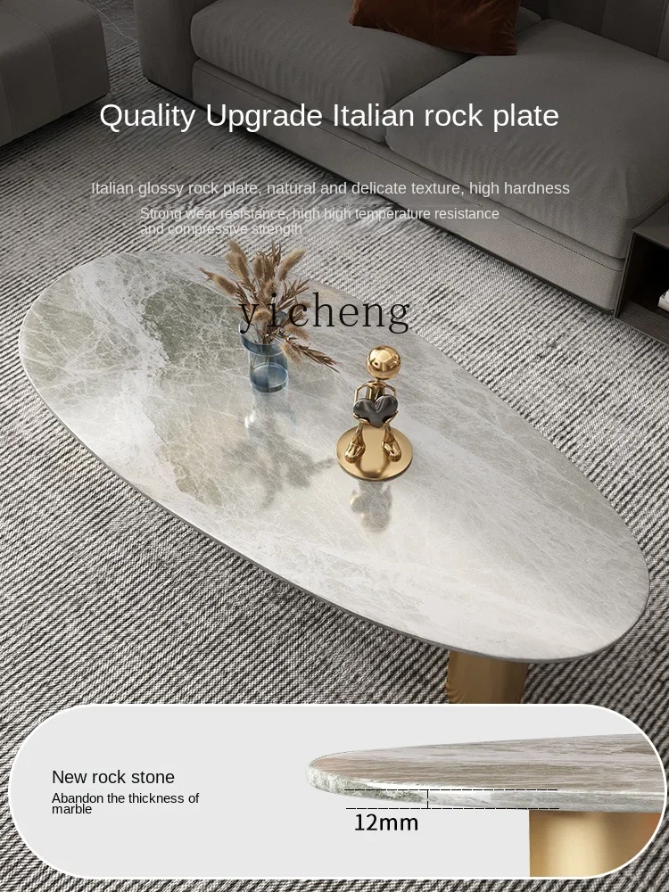 ZK Stone Plate Furniture  Post-Modern Creative Strange Shape Irregular Large Coffee Table Living Room Table