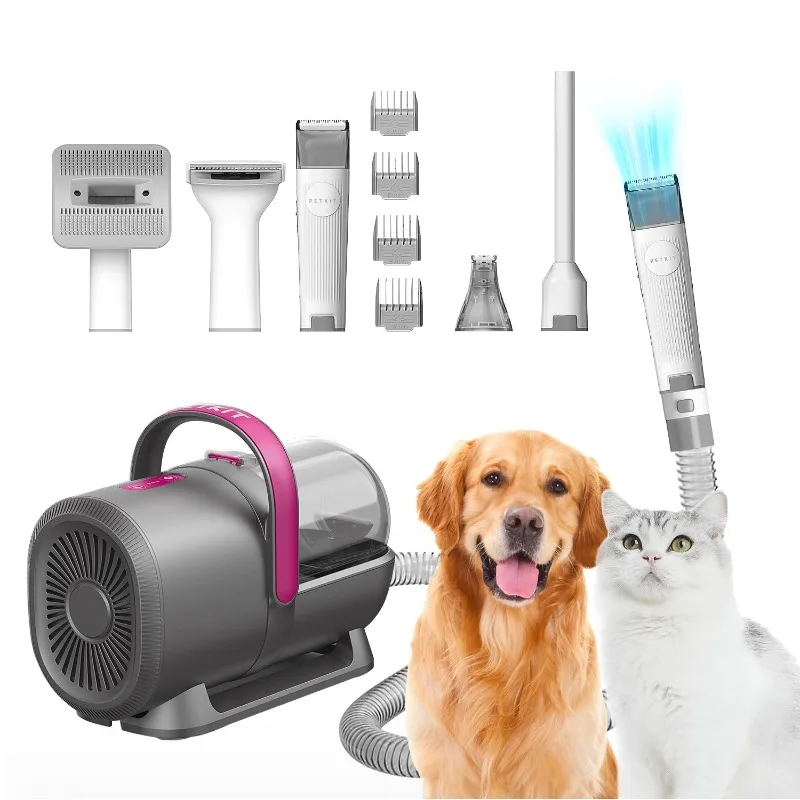 PETKIT Professional Dog Grooming Vacuum with Pet Nail Clipper Grinder for Pets1.5L Dust Cup Dog Brush Vacuum Hair Shedding Tools