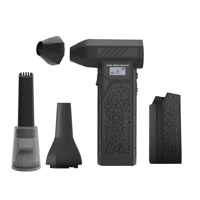 

A005-фиолетовый вентилятор, мощный бесщеточный турбовентилятор 138000 об/мин со светодиодным дисплеем, электрическая воздушная тряпка для дома и улицы