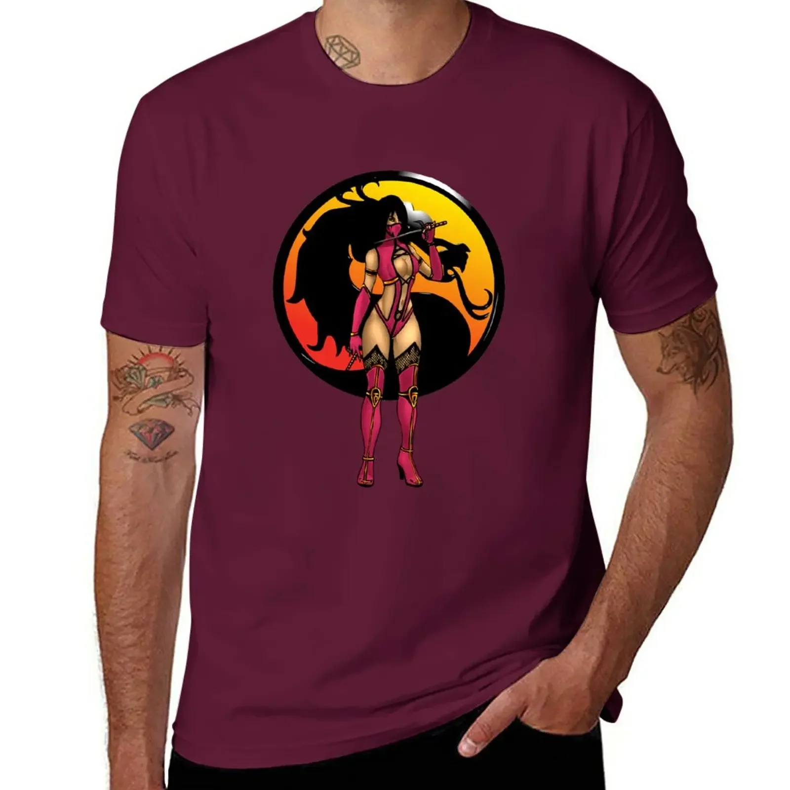 Mortal Kombat - Mileena T-Shirt funnys summer tops customs design your own men graphic t shirts