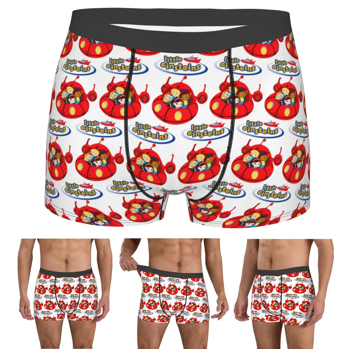 Calzoncillos Boxer, pantalones cortos, ropa Little Einsteins, bragas Little Einsteins Ca, ropa interior ventilada para hombre, regalos para hombre