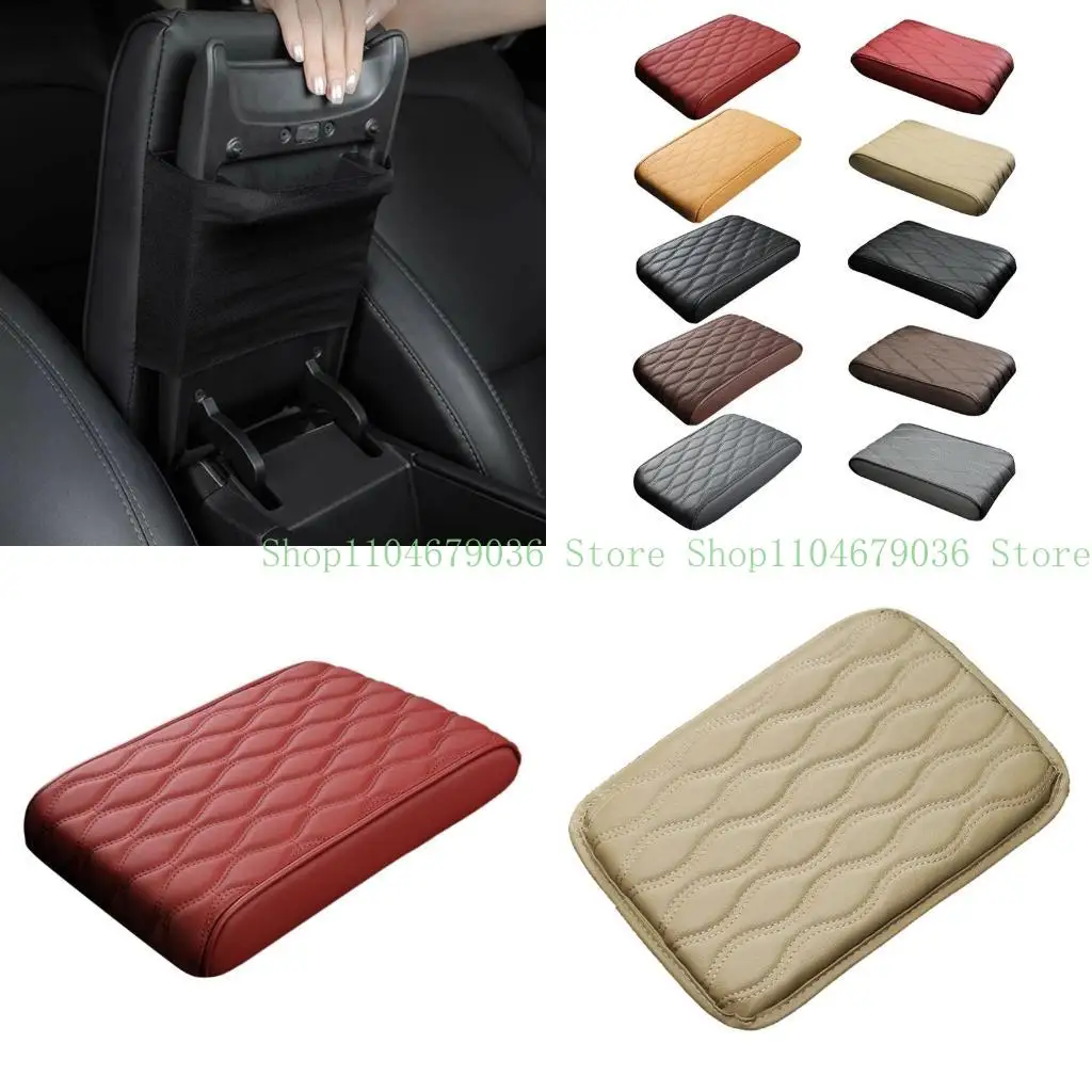 

652F Car Armrest Box Cushions Leather Center Consoles Armrest Cover Pads Universals