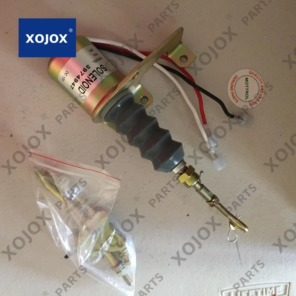 

XOJOX SS70 # 3974947 Соленоид отключения 12 В, соленоид остановки, подходящий для двигателя 6BT 5,9 л, новый