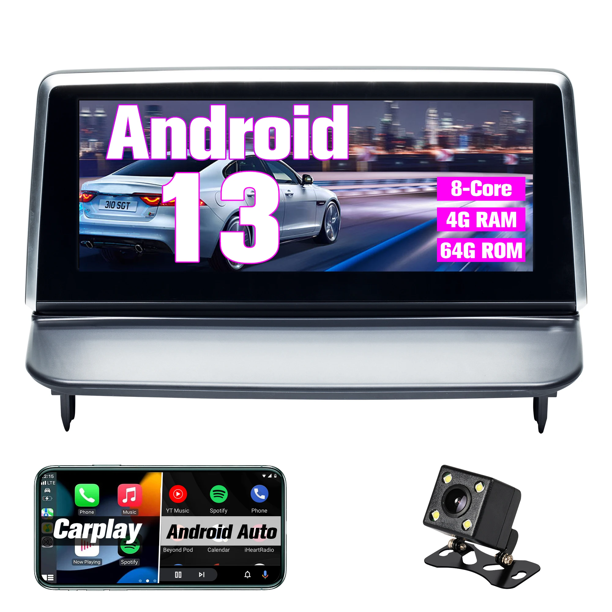 

Android Car radio for Volvo S40 C30 2006~2012 stereo screen 8.8’,Wireless Carplay Android Auto,GPS Navigation,Bluetooth,SWC,FM