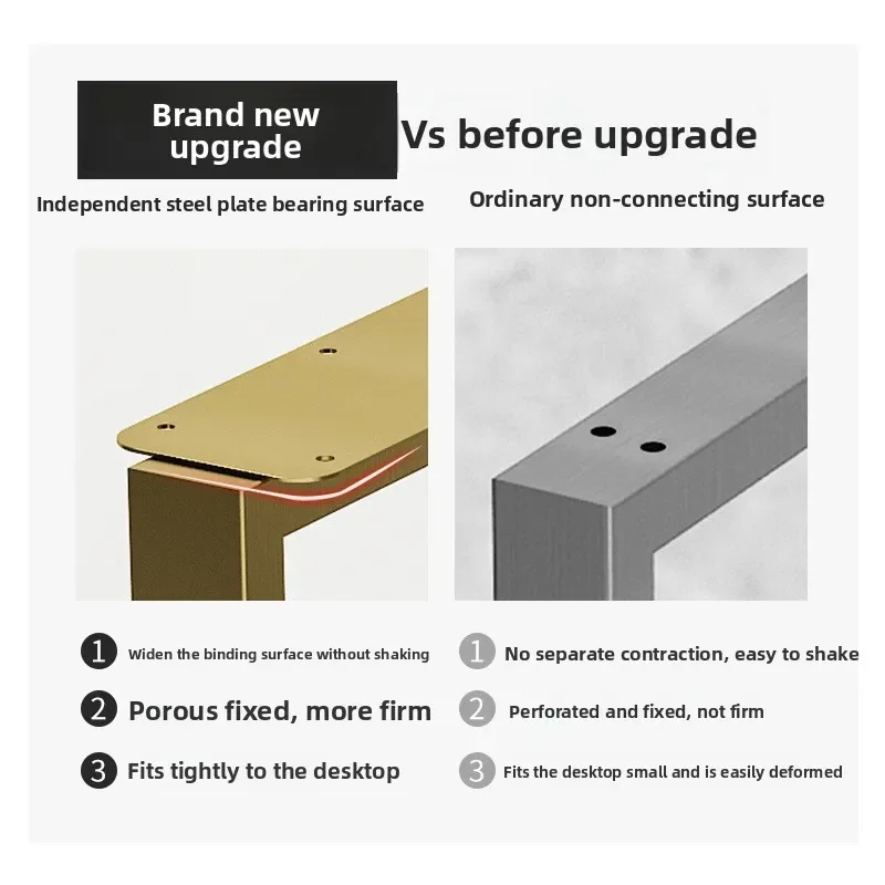 أرجل طاولة بار، أقدام طاولة طعام، طاولة قهوة، مكتب كبير، لوح مكتب، فاخر، مطلي بالكهرباء