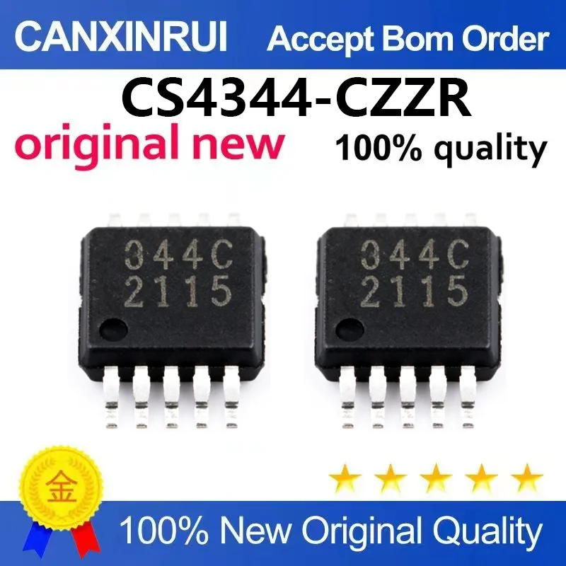 （5pcs-100pcs）Brand new original CS4344-CZZR CS4344 silk screen 344C digital to analog converter chip IC