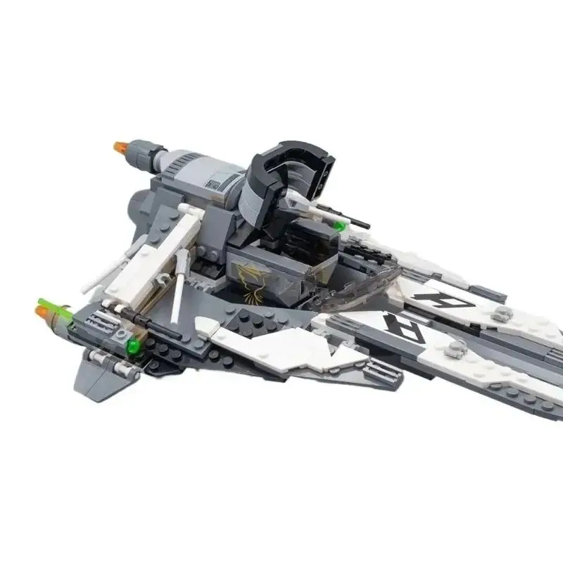 New MOC Flying Fighter Vehicle Model 396Pcs Home Ornament Building Blocks Gift for Boys - view 5