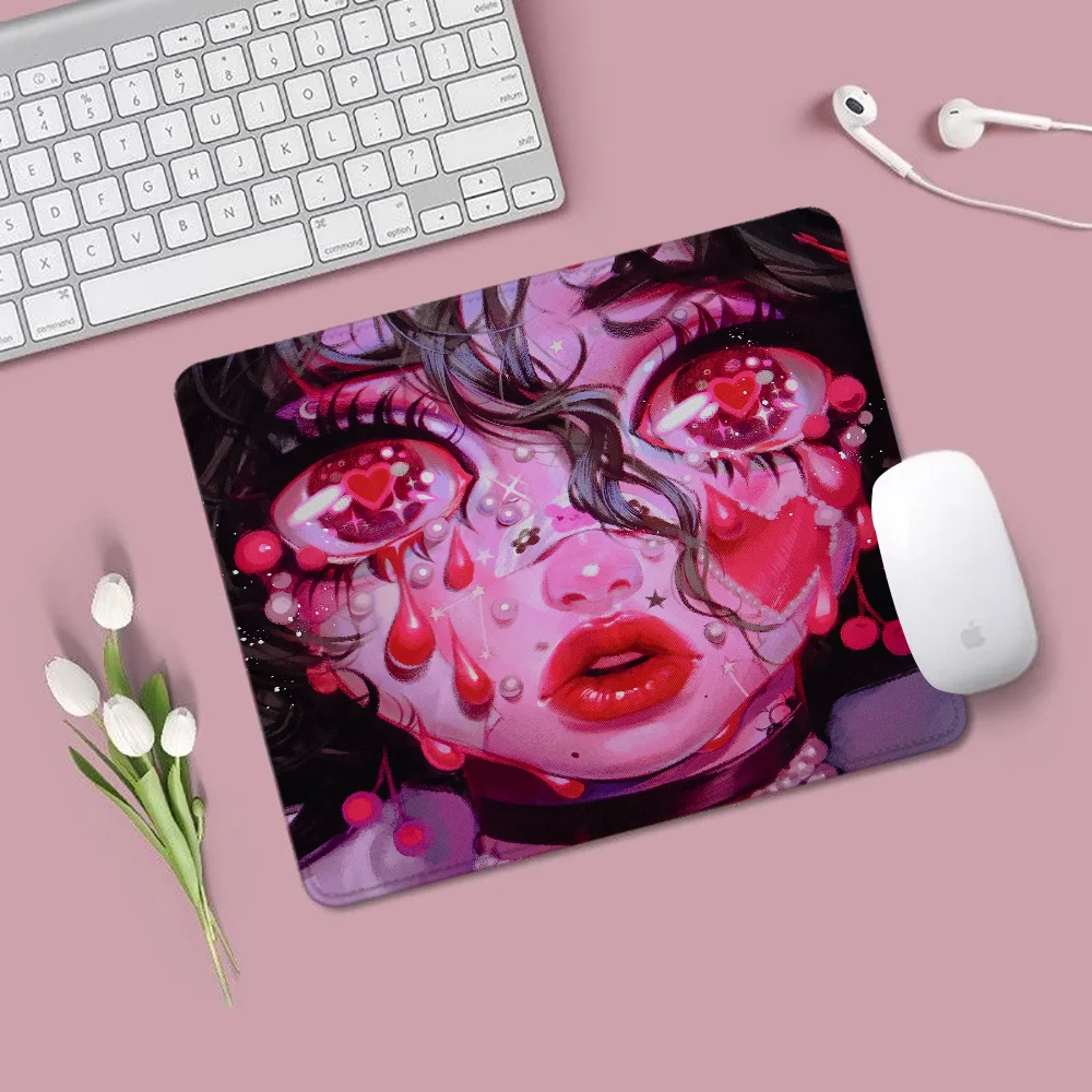 Eunpyon Art Cute Mouse Pad Mat Gaming Mats Office Desk Accessories Mousepad Gamer Offices Anime Gadgets Computer Mause Rug Small
