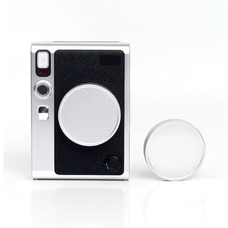 

Metal front Lens Cap/Cover Protector Hood for instax mini EVO Camera Silver Aluminum Alloy Protective Cover