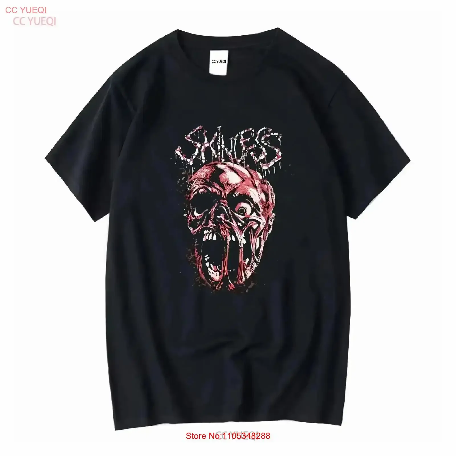 Skinless Band T-Shirt für Fans, neu, Vintage, gewaschen, lässig, weich, vielseitig, Herren-Oberteil, Alltagskleidung, dehnbar, bequem, Vintage