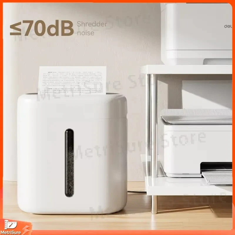6 Sheet Cross Cut Shredder 15L Waste Bin Low Noise High Power Office Home Use Paper Shredder for Documents Credit Cards