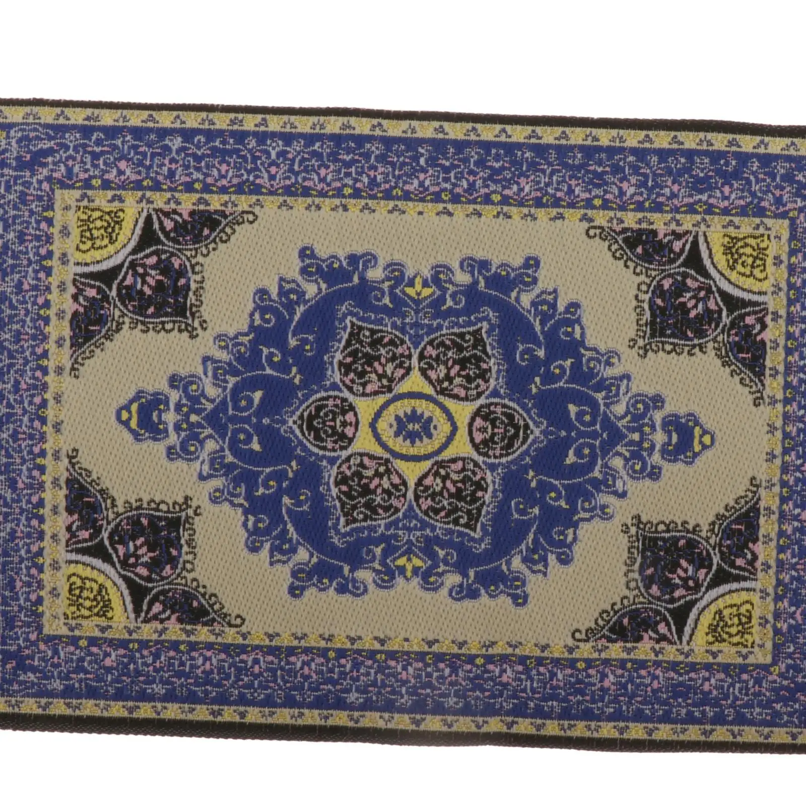 1:12 刺繍ドールハウスラグ床材家具タッセル付きドールハウス