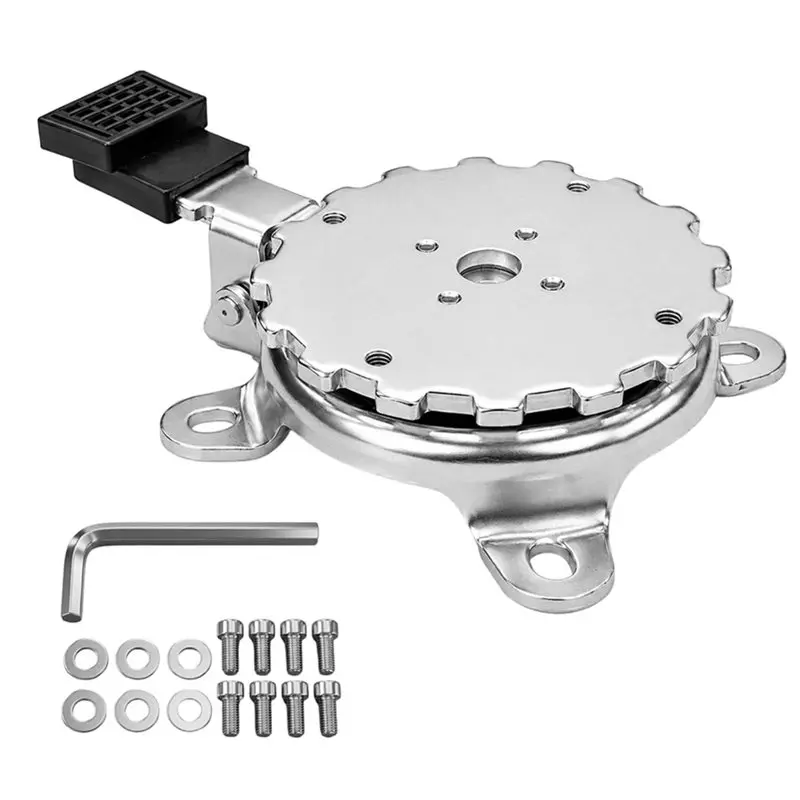 B23B Smooth Turning Metal Plate Replacement, 360° Rotating Disc,For Most Patio Umbrellas, Included Swivel Base Parts