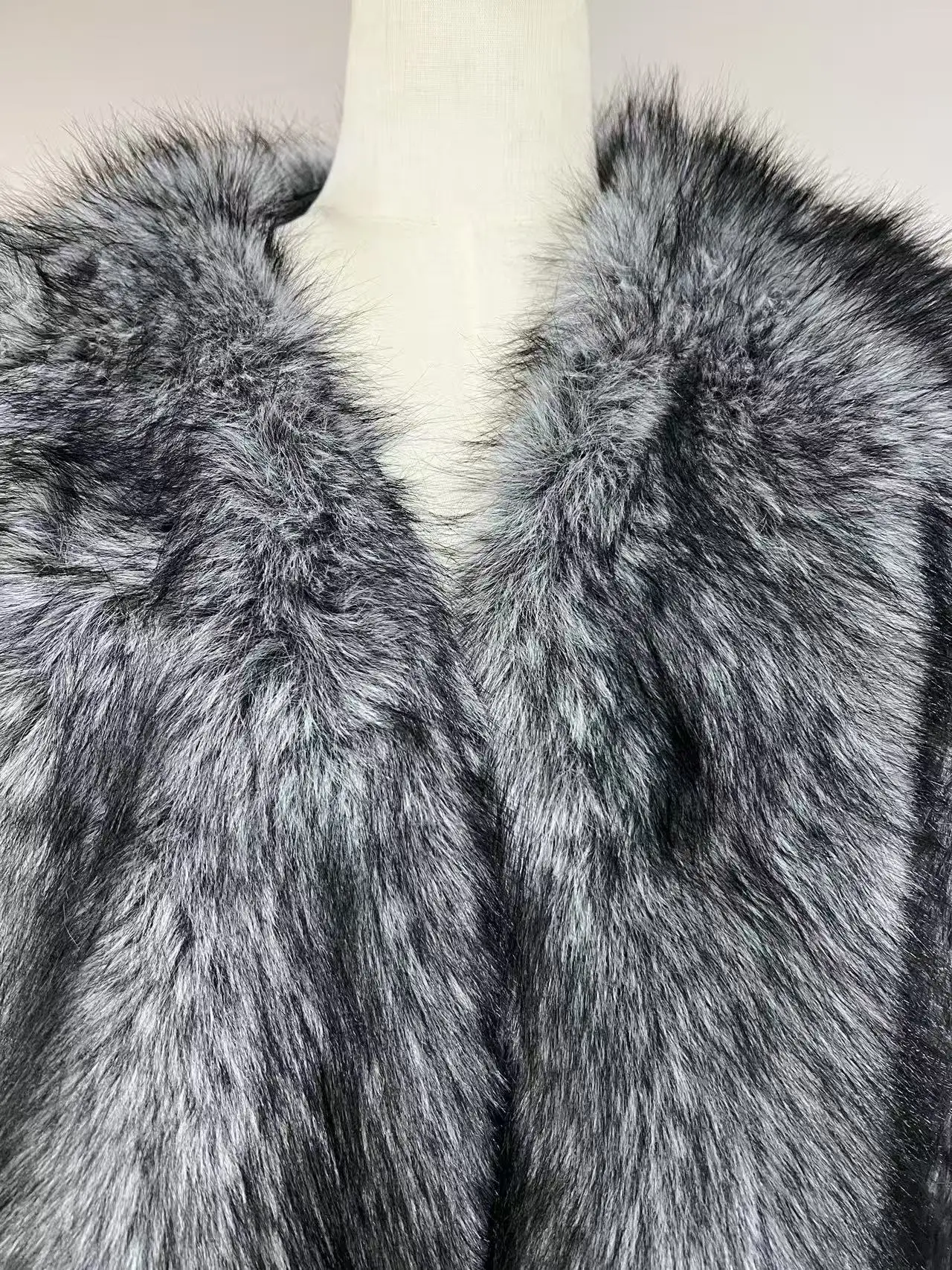 Manteau en fausse fourrure de renard rouge entier pour femmes, Style européen et américain, vêtements d'extérieur de luxe élégants sur mesure dans des couleurs riches, veste naturelle