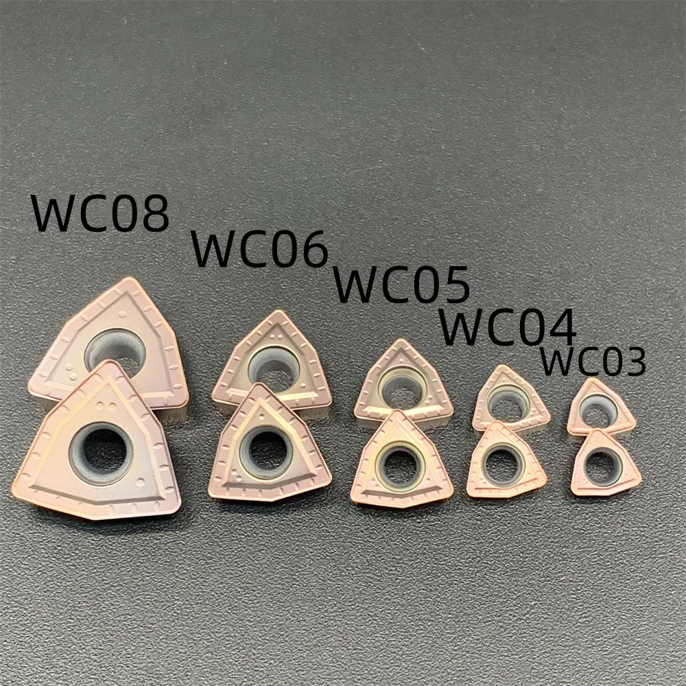 10db Magas légnyomású levegő minőségű U Fúrás Penge WCMX030208 WCMX040204 WCMT050308 WCMT06T308 WCMT080412 indexable inserts számára Kiütközik Fém