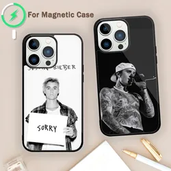 Singer J-Justin B-Bieber Phone Case For Magnetic Attraction iPhone 11 12 13 14 15 Mini Pro XS Max X S Plus XR Shell