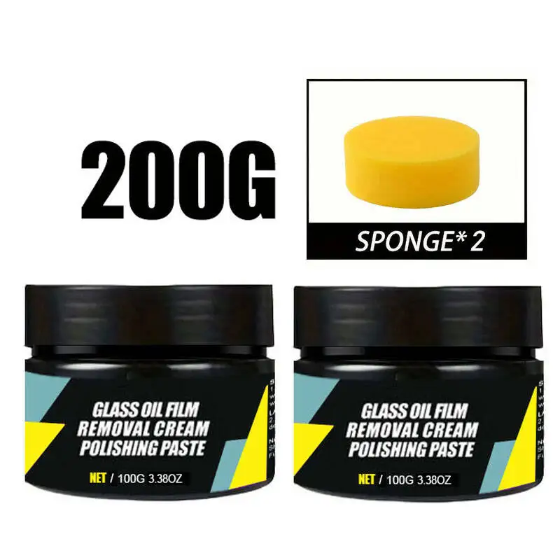 Autoglas Polish Coating Kit voor Voorruit Olie Film Verwijderingspasta Autoglas Waterafstotend Anti Regen Hydrofobe Reinigingssets