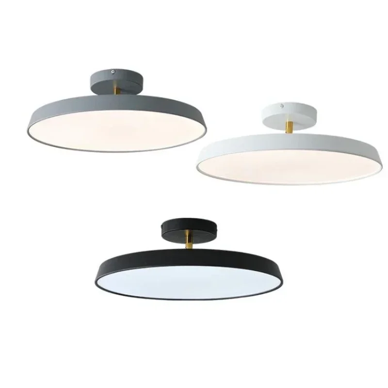 Nordic Bedroom Ceiling Lamp Simple Modern Round Room Porch Balcony Lamp all Aluminum Ultra-thin Ceiling Light