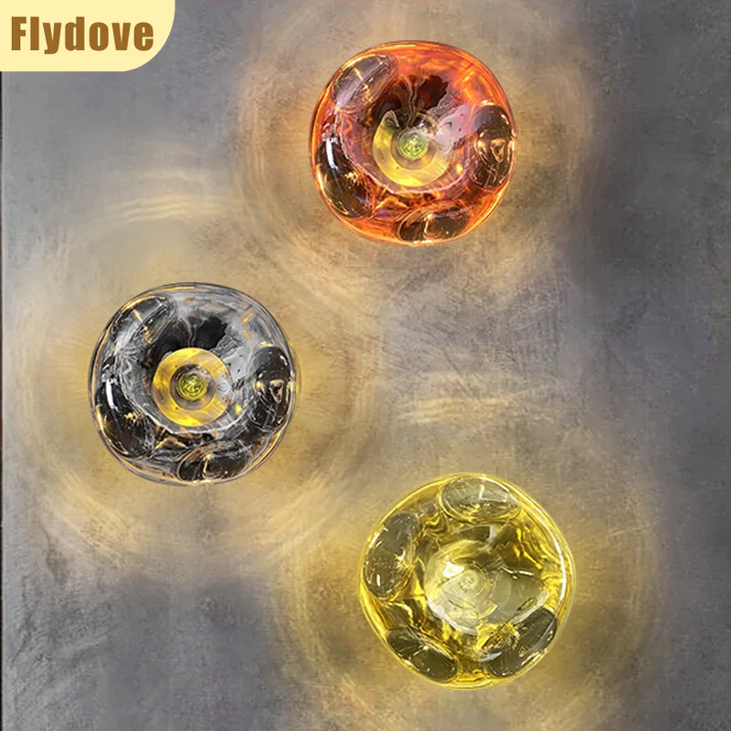 

Nordic Modern Design Lava Bedroom Bedside Wall Lamp Creative Bar Coffee Shop Living Room Background Wall Lighting Decoration