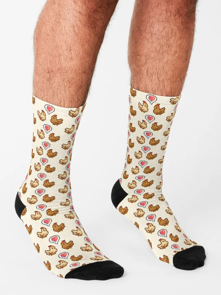 Stardew Valley Chicken Love Socks sock men cotton socks men