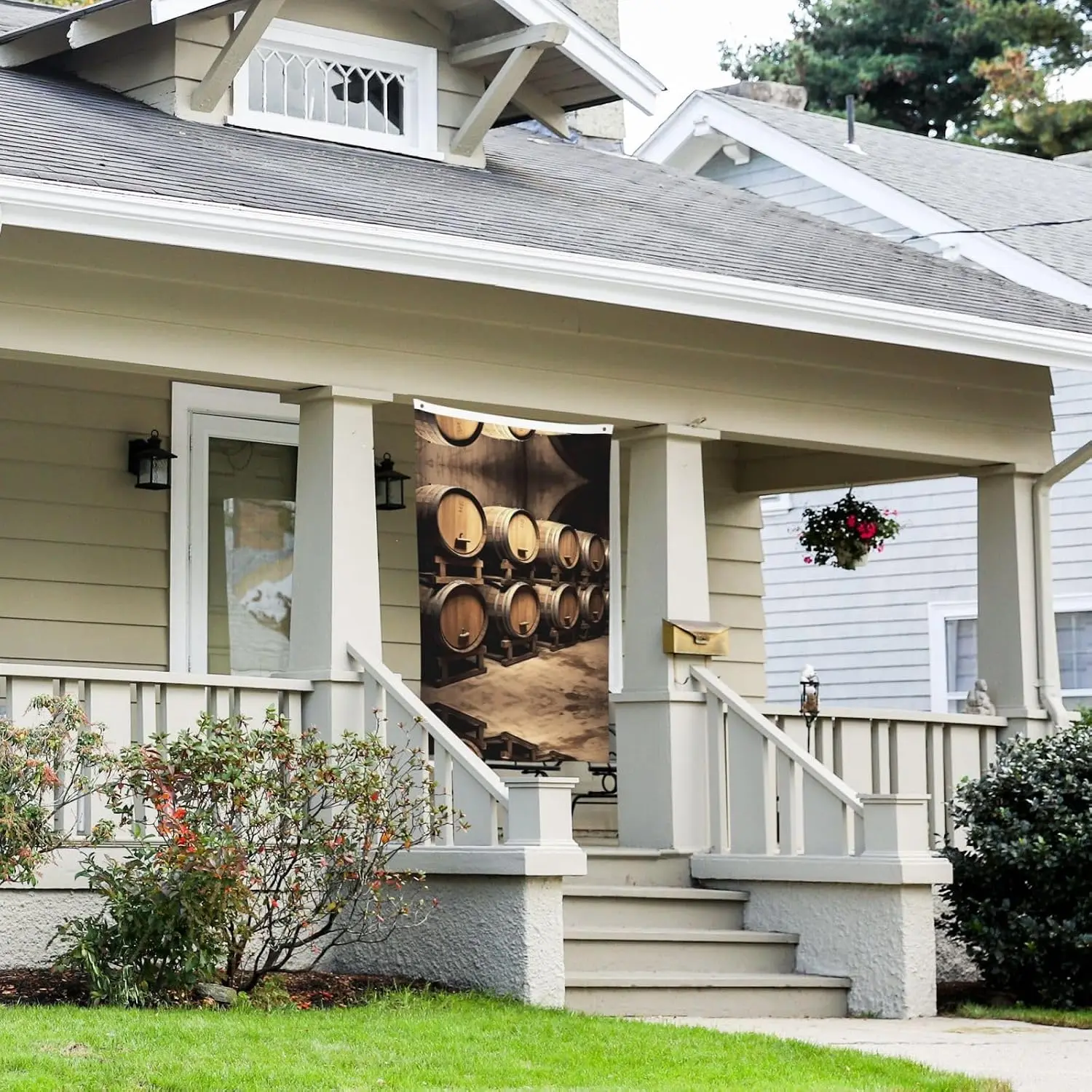 Flagicts 100% Polyester  Wine Barrels Flag House Flag
