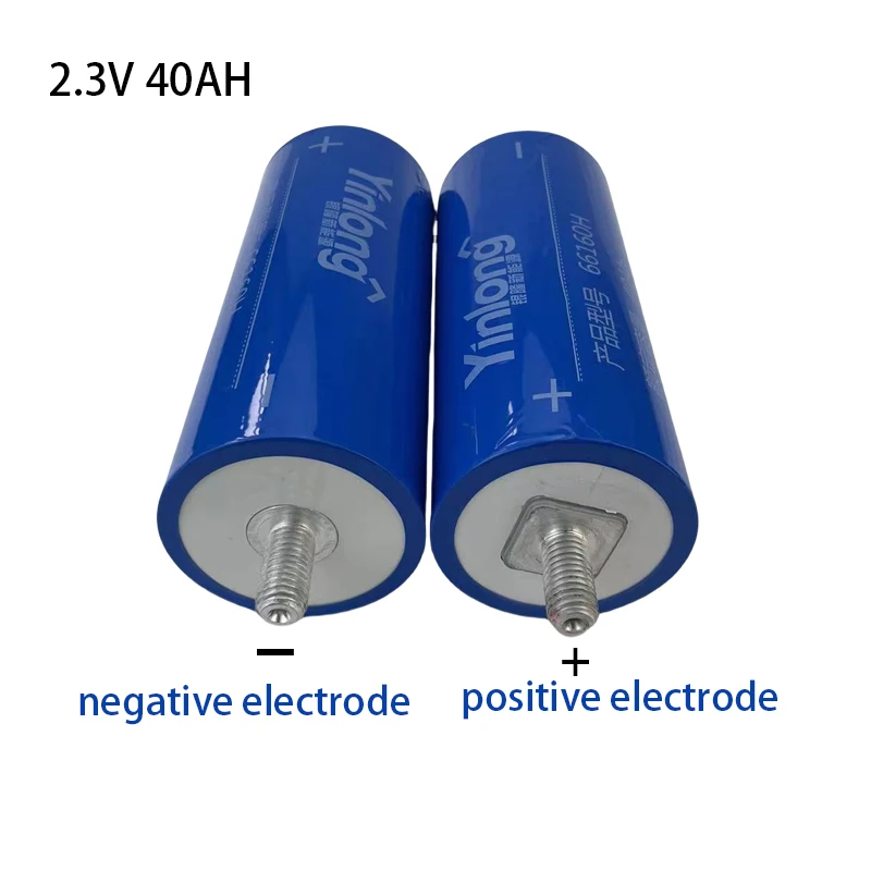 Authentic 1-6PCS 2.3v 40ah LTo66160 lithium titanate battery 12v 24V 48V car audio low internal resistance battery