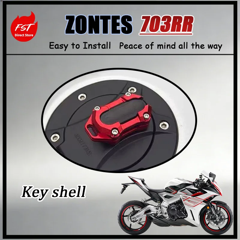 

FOR Heavy Duty Shockproof Key Fob Cover ZONTES 703RR 703F 703T Induction Key Shell with Keychain Compatible with Various Models