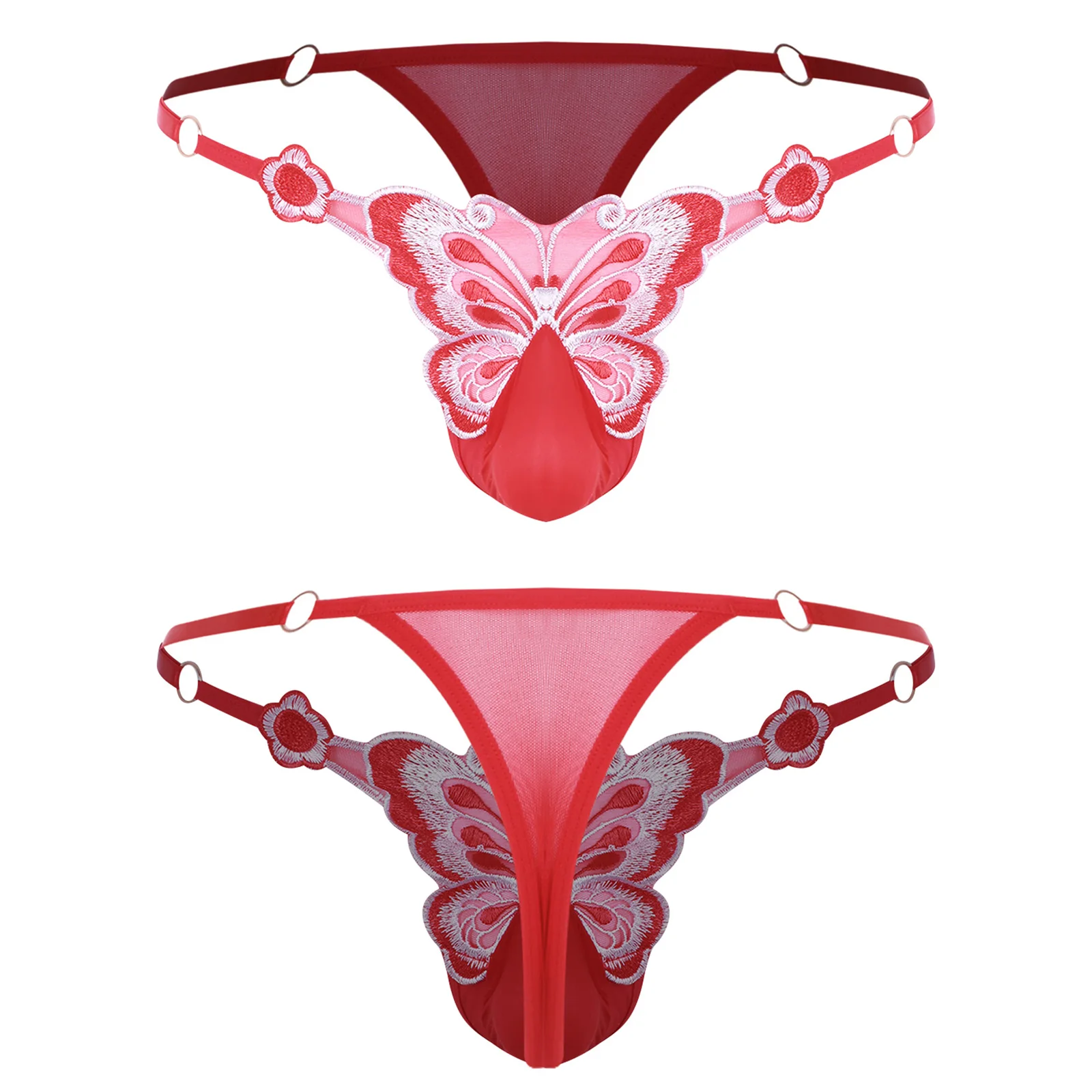 

Men's Lingerie Sissy T-Back Thongs Breathable Role Play G-string Underwear Crossdressing Panties Couple Tempting Night Underpant