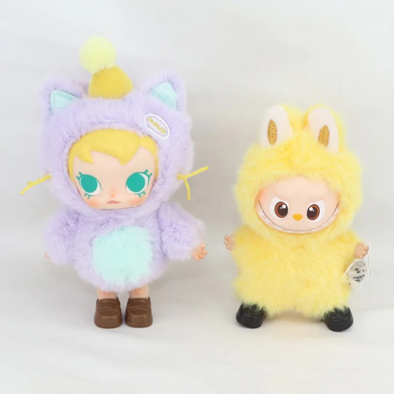 Mini Labubu Colorful Shoes Headphone For 10.5cm Labubu V4 Baby Molly Doll Clothes Outfit Accessories Ropa Labubu