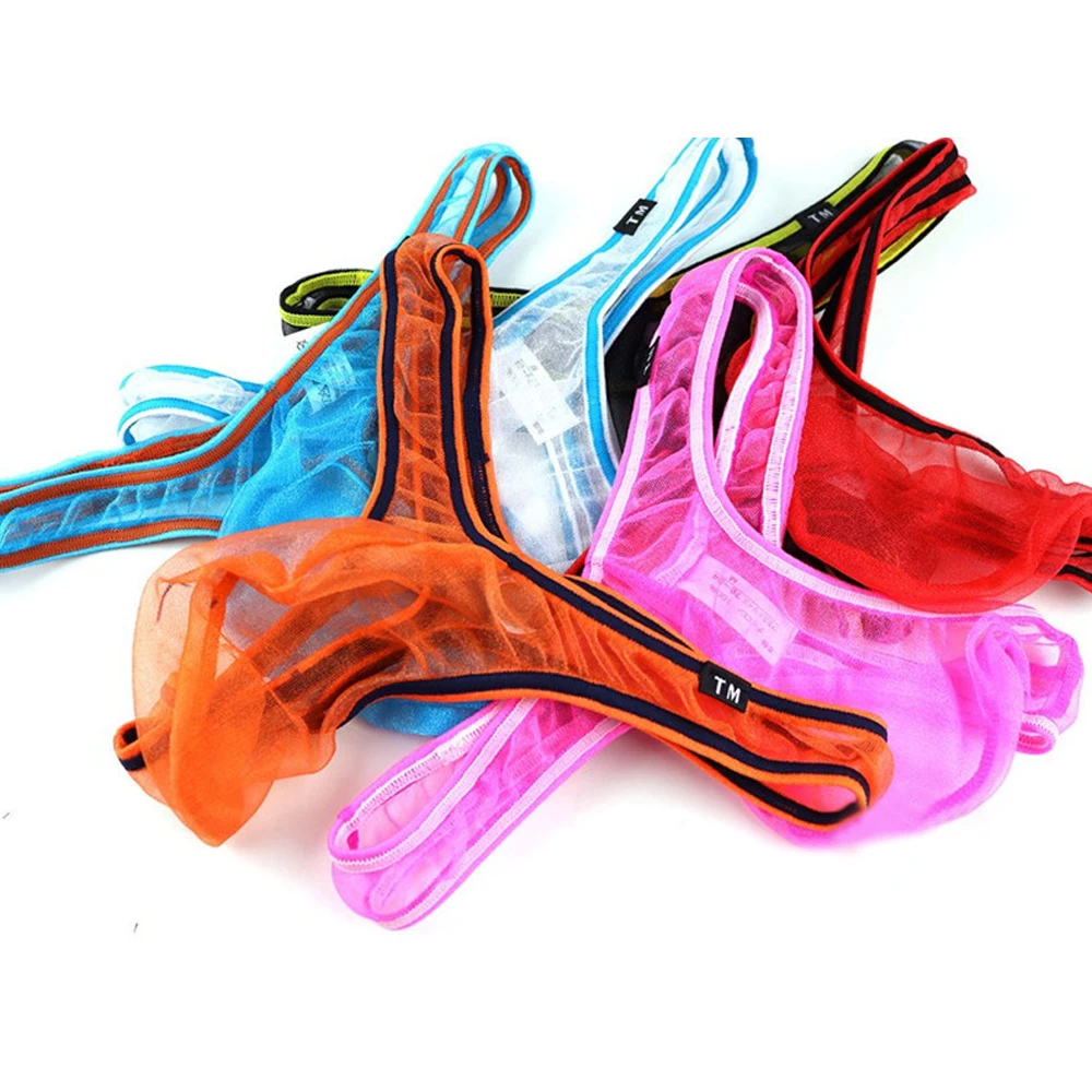 سراويل ثونج ثونغ ملخصات السروال اللباس الداخلي ثونغ المألوف الرجال شير ثونغ ملابس داخلية بيكيني مع الانتفاخ الحقيبة