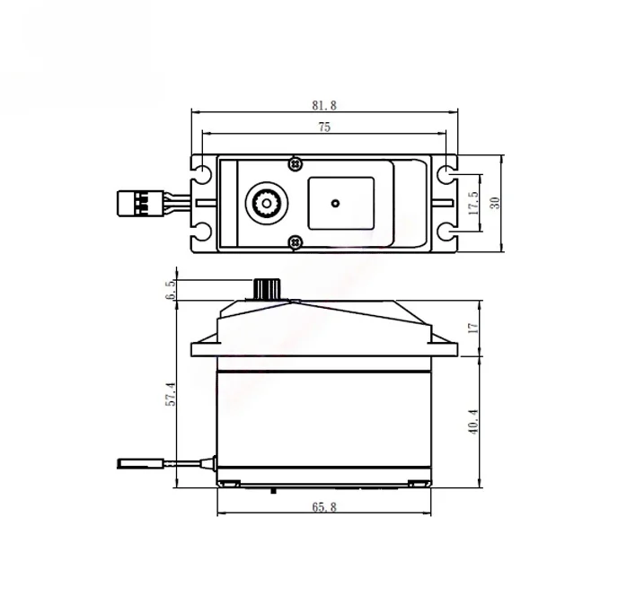 SAVOX SV-0236MG 0236 ดิจิตอลแรงดันสูง Baja LOSI คันเร่งพวงมาลัยเกียร์ 40 กก.-ซม.0.17 S @ 7.4V