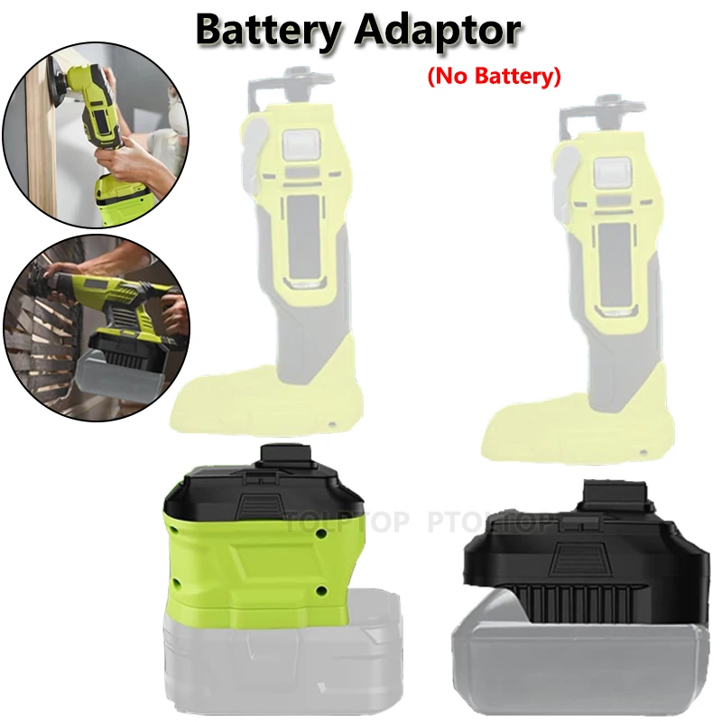 

MT18RYB Portable Battery Adaptor For Makita For Ryobi 18V Li-ion Battery Convert to For Ryobi 12V Cordless Power Tool Use
