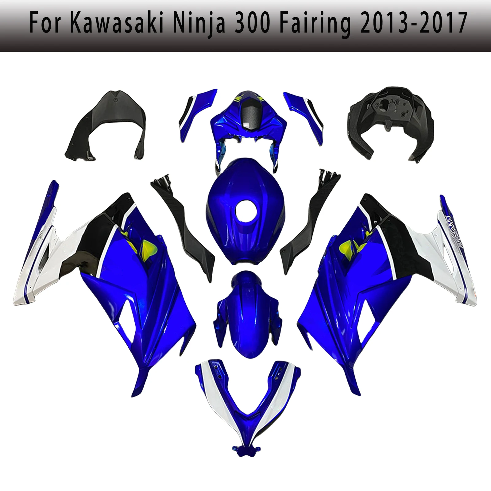 For Kawasaki Ninja 300 Ninja EX300 2013-2017 Bodywork Fairing Set Motorcycle Body Trim Modification Housing Accessories ZX-3R