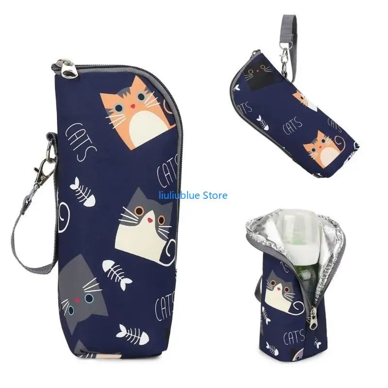 

Baby Strollers Bottle Bag Electric Vehicle Water Cup Outdoor Convenient Baby Bottle Insulation Case Organiser 62CF