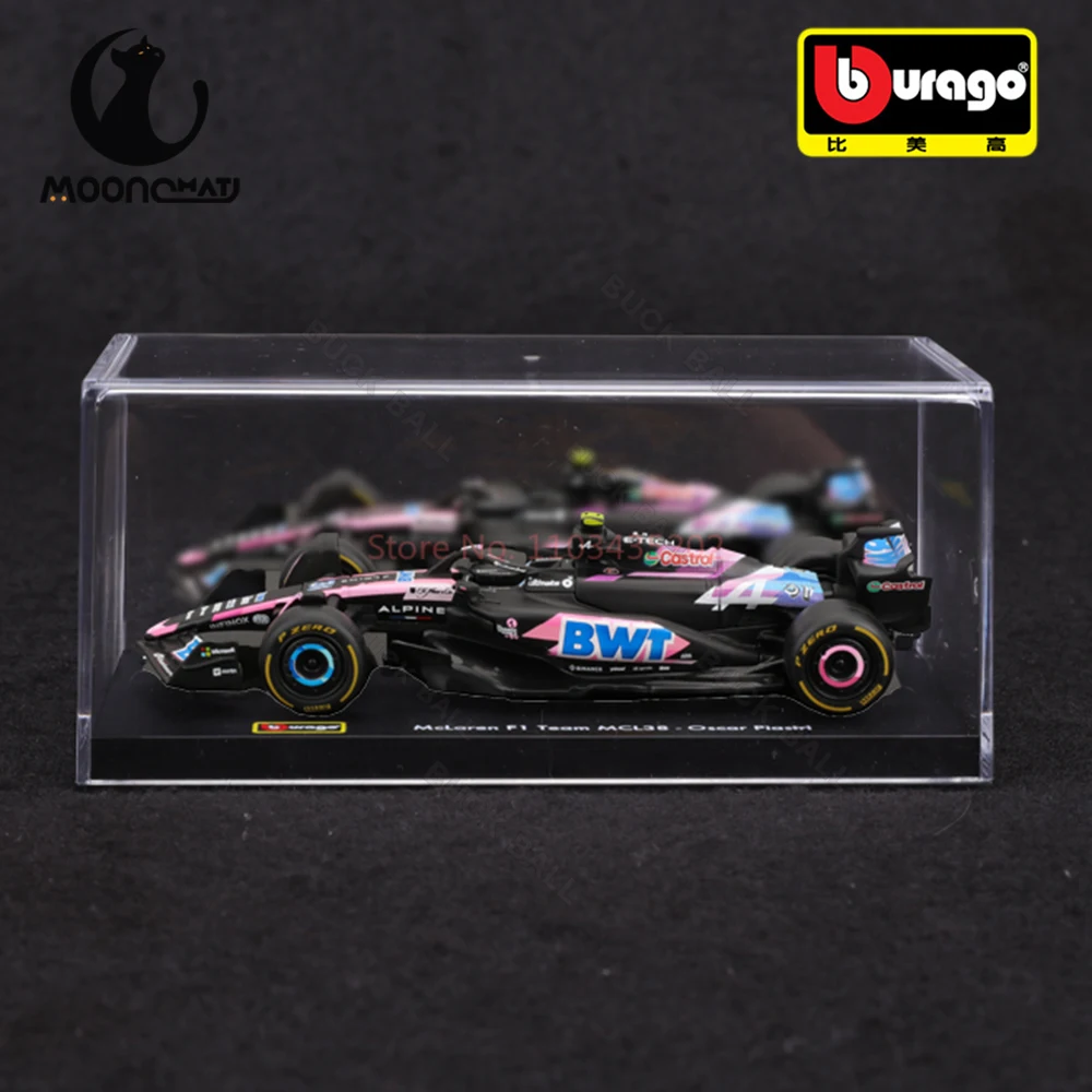 Nowy Bburago 1:43 A524 BWT Alpine F1 Team 2024 # 10 Pierre Gasly # 31 Esteban Ocon Odlew samochodowy ze stopu FORMUŁA 1 Samochód wyścigowy