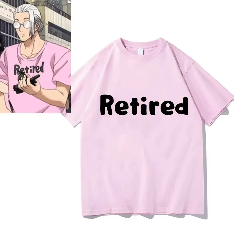 Camisetas divertidas de Anime Sakamoto Days Taro Sakamoto con letras retiradas, camisetas de manga corta de Anime nuevo, camisetas para fanáticos de la moda para mujeres