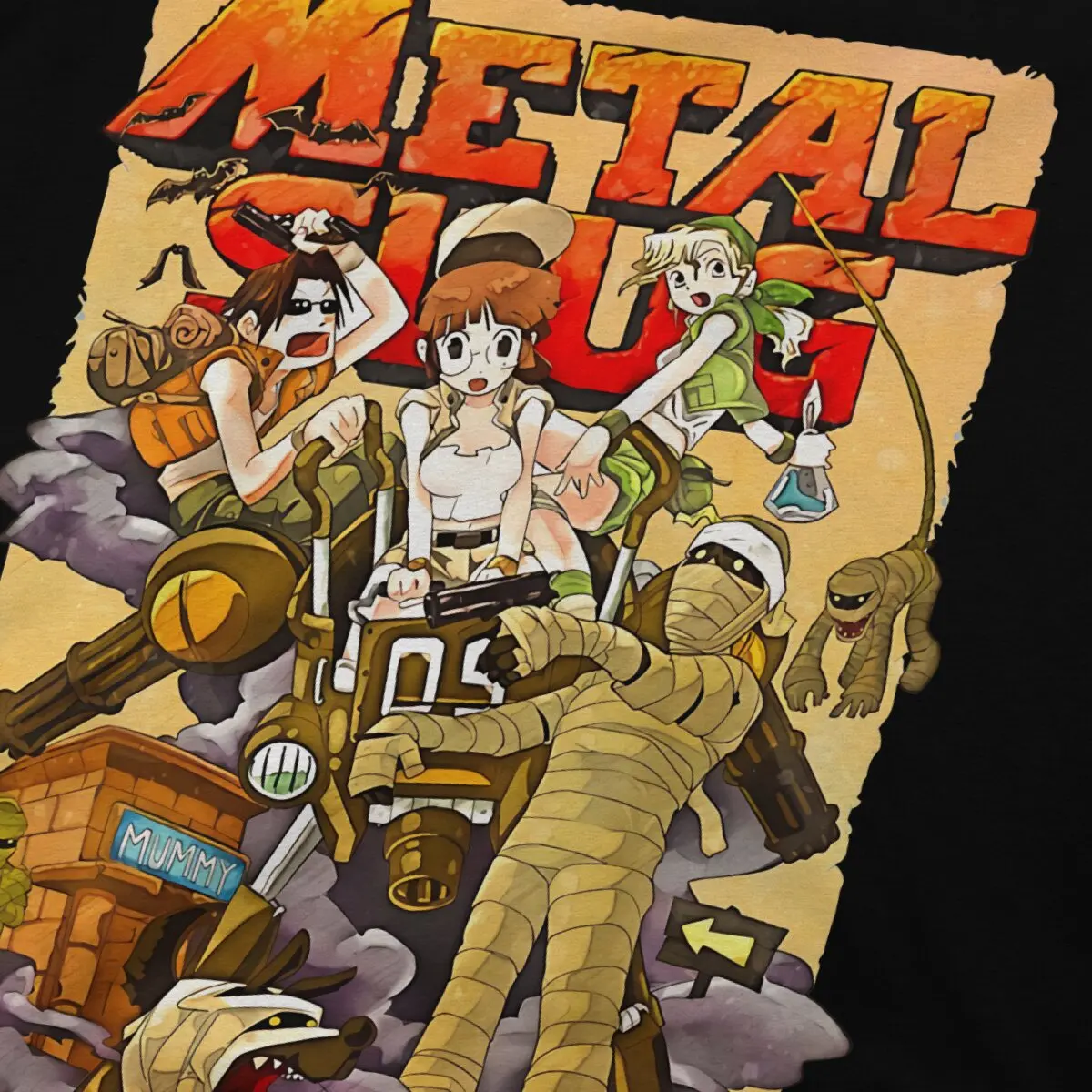 Metal Slug Game Legendary T Shirt Grunge Men Tees Summer Clothing Polyester Crewneck TShirt