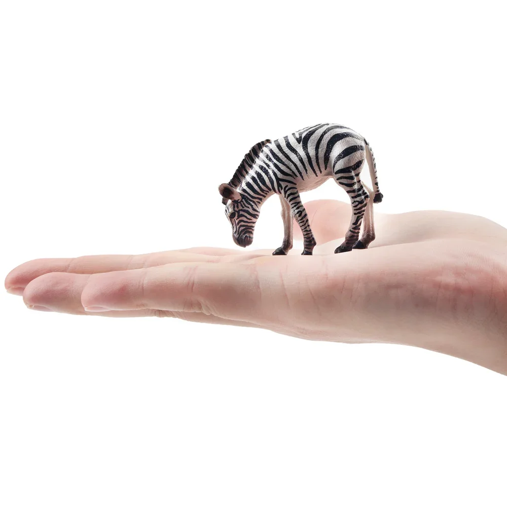 Toymany Symulacja Zebra Szczeniak Dzikie Zwierzę Model Zabawka Mini Figurki Lalki Figurki Akcji Zabawka Prezent dla Dzieci Dekoracja Tortu