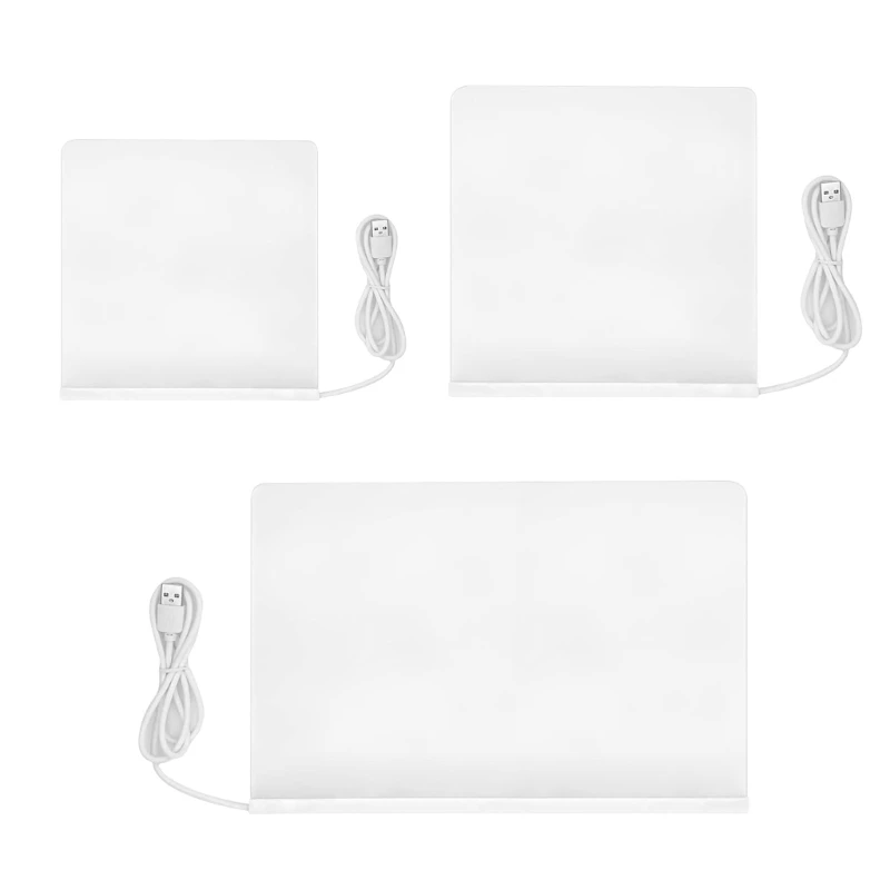 Lavagna per messaggi a LED trasparente Lavagna acrilica a LED per ufficio e casa