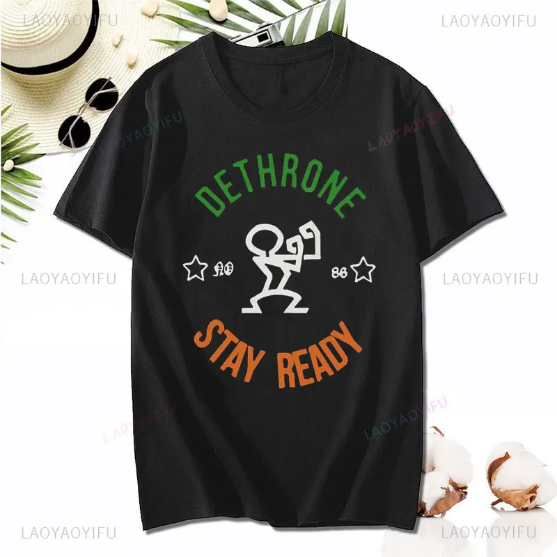 Cool Dethrone Conor Mcgregor Dublin Walk Out for Men T Shirt Round Neck Cotton T Shirts Funny Fashion Short Sleeve Tee Tops