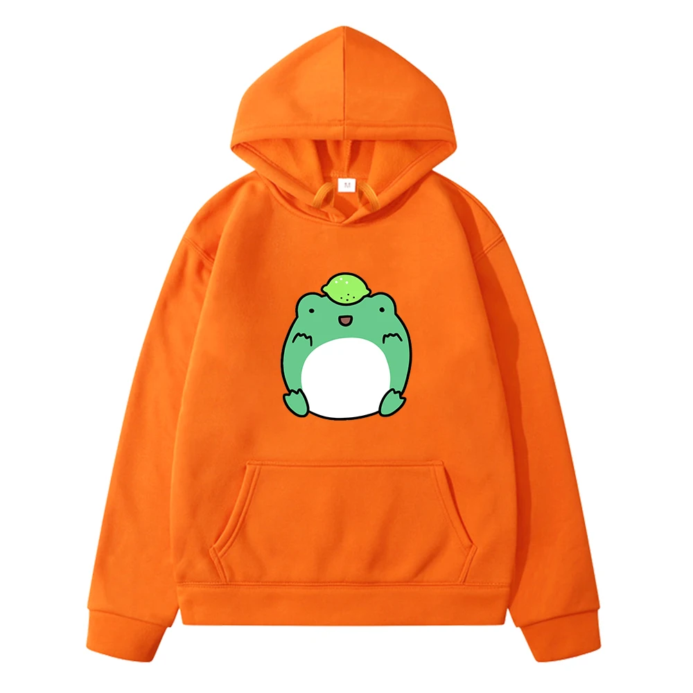 Kikker Hoodies Voor Tienermeisjes Swearshirt Esthetische Harajuku Grafische Katoen Streetwear Grappig Tops Met Pocket Kleding Voor Kinderen