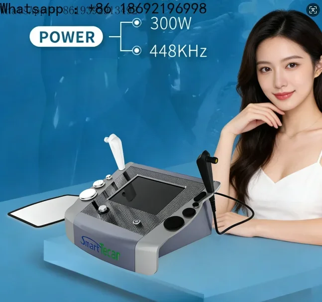 2026 NEW Kung Fu Panda Store 2026new  448KHz Smart  Therapy  Diathermy Body Massage Deep Heating Device with CET and RET handles