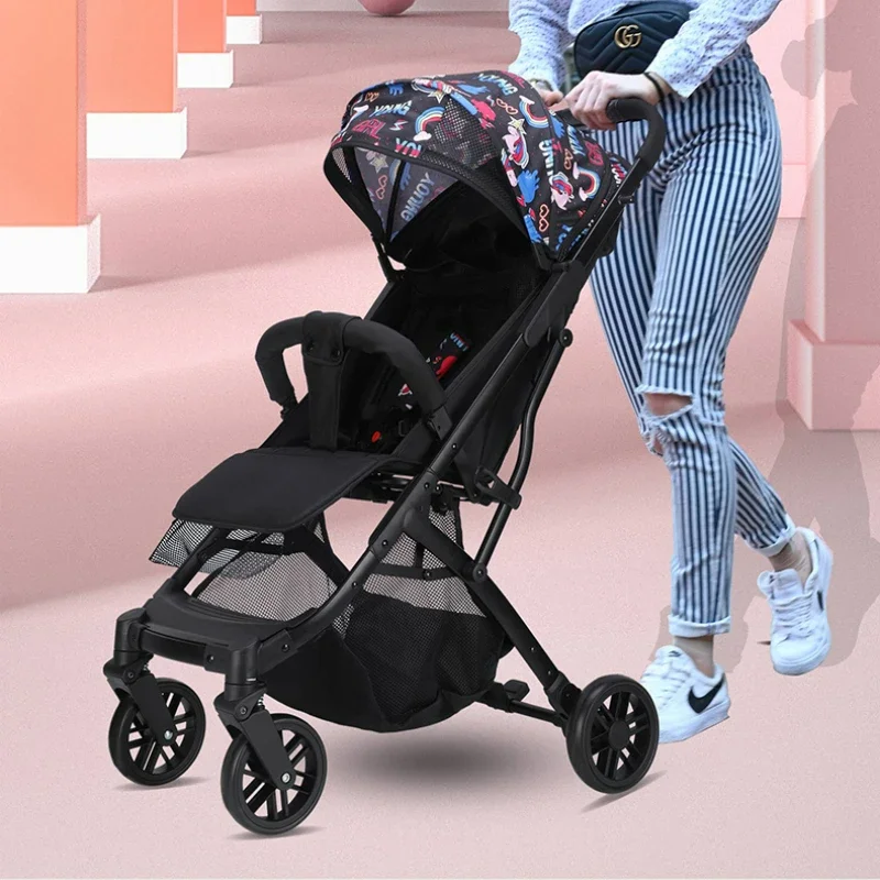 

Lightweight Baby Strollers Can Sit Can Lie Portable Trolley Folding Two-way Style Simple Pocket Umbrella Car Baby Carriage