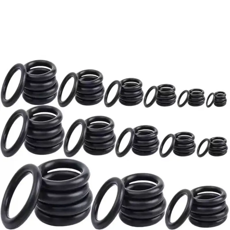Black 225pcs/green 270Pcs Rubber O-Ring Gasket High Quality Car Air Conditioning System Gasket Universal Washer Assortment