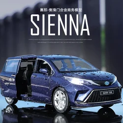 1:24 Toyota SIENNA MPV simulazione di veicoli commerciali pressofuso auto in lega di metallo modello di auto giocattoli per bambini collezione regali F504