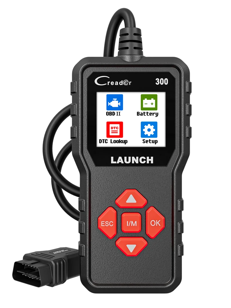 LAUNCH X431 CR300 OBD2 Scanner CAN Auto Codeleser OBDII Diagnosegerät I/M Motor-Batterietester PK CR3001 MINI ELM327