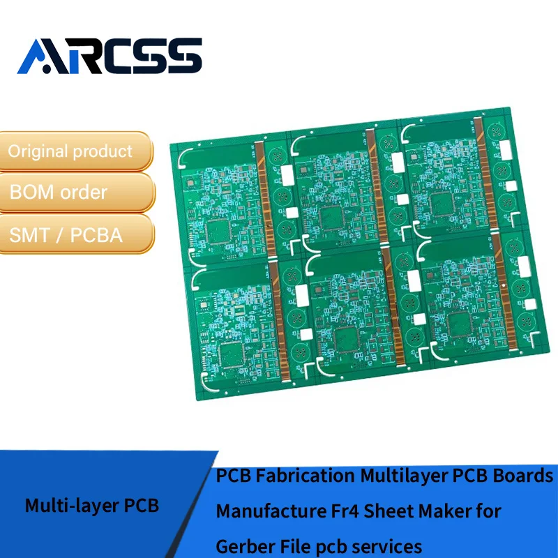 PCB Fabrication Multilayer PCB Boards Manufacture Fr4 Sheet Maker for Gerber File pcb services
