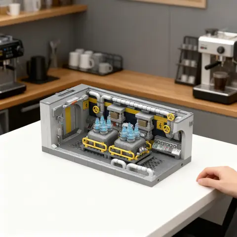 762pcs MOC Fallout Vault 81 Generator Room City Model Building Blocks Construction Toy Christmas Gift Birthday Art Collection