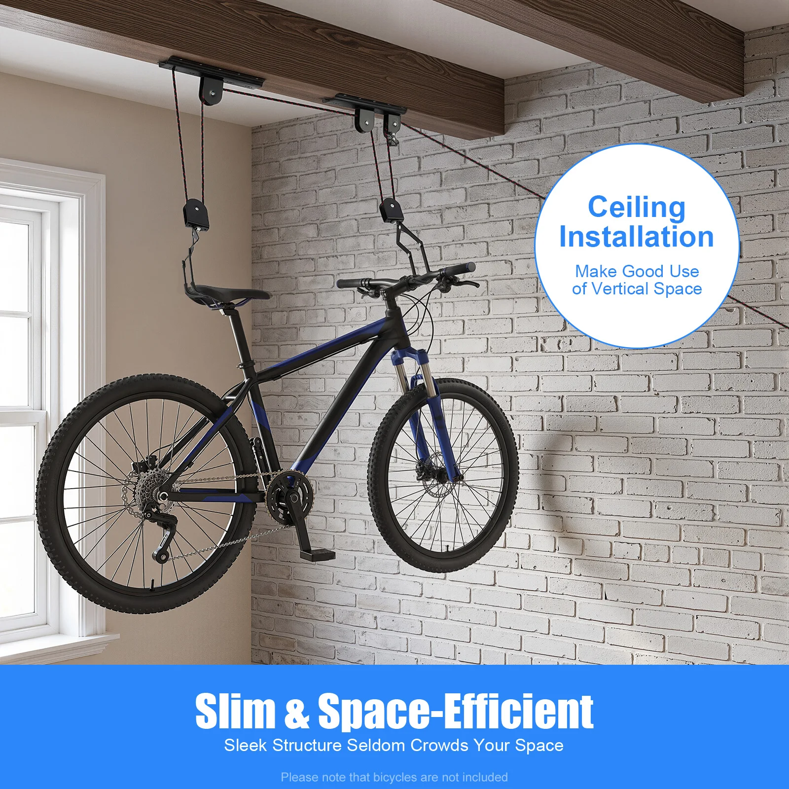 Bike Hoist for Garage Ceiling, - Cycling Gear Wall Mount ulasan dan harga